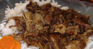 Moroccan Inspired Apricot-Braised Chicken