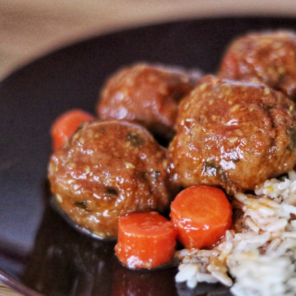 Asian Sesame Sweet-and-Sour Turkey Meatballs