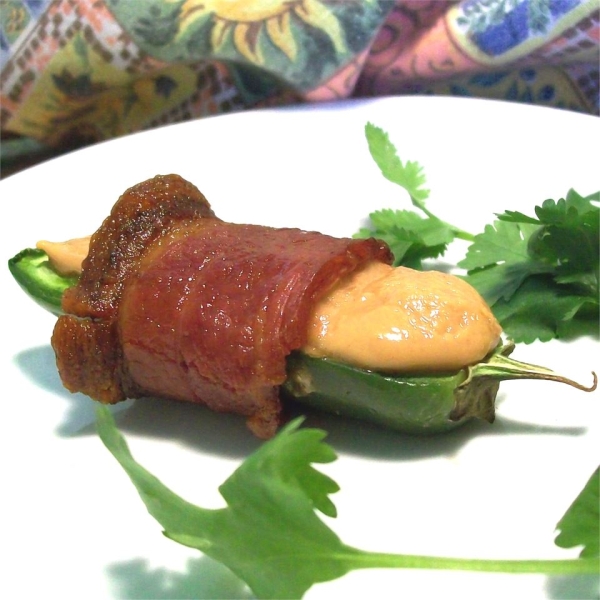 Bacon-Wrapped Peanut Butter Jalapenos