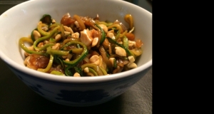 Sticky Peanut Zoodles
