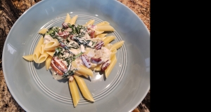 Creamy Gorgonzola Spinach Pasta