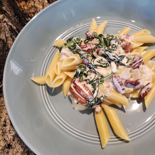 Creamy Gorgonzola Spinach Pasta