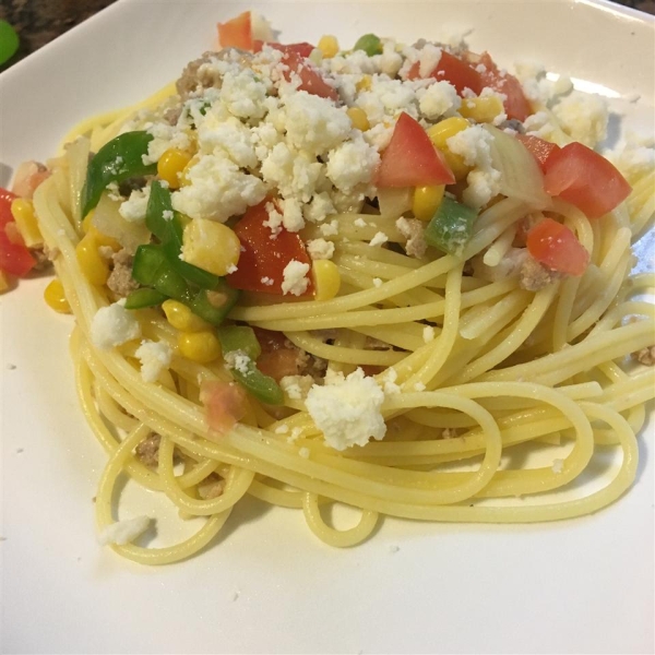 Gluten Free South of the Border Spaghetti