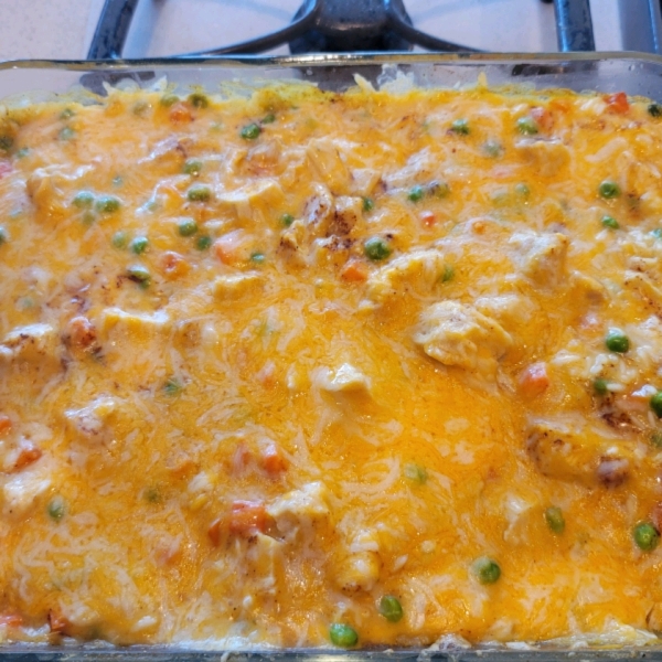 Campbell's Cheesy Chicken and Rice Casserole