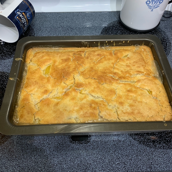 Classic Bisquick Peach Cobbler
