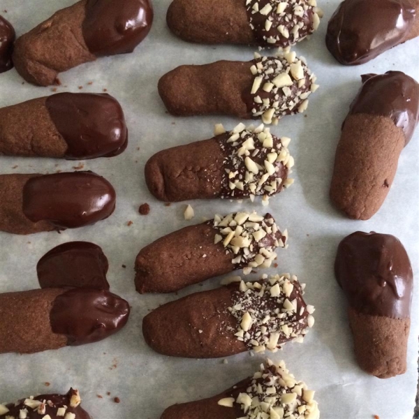 Chocolate Chip Shortbread Cookie Logs