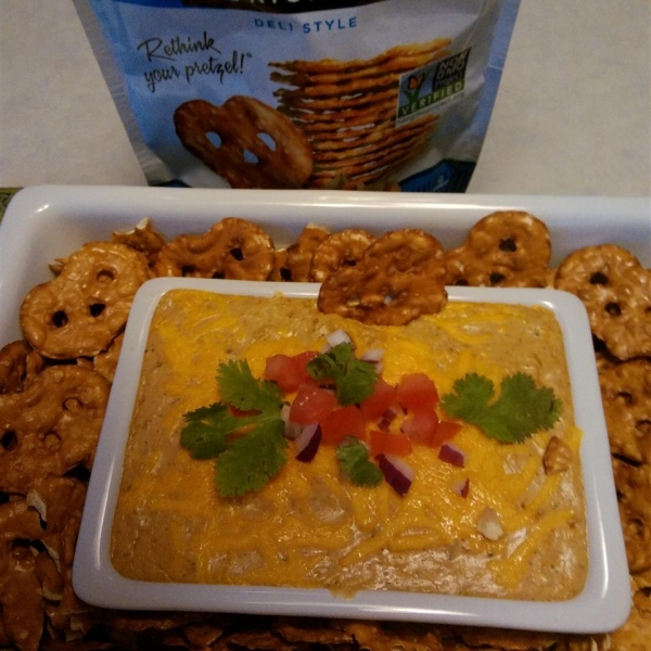 Chicken Fajita Pretzel Dip