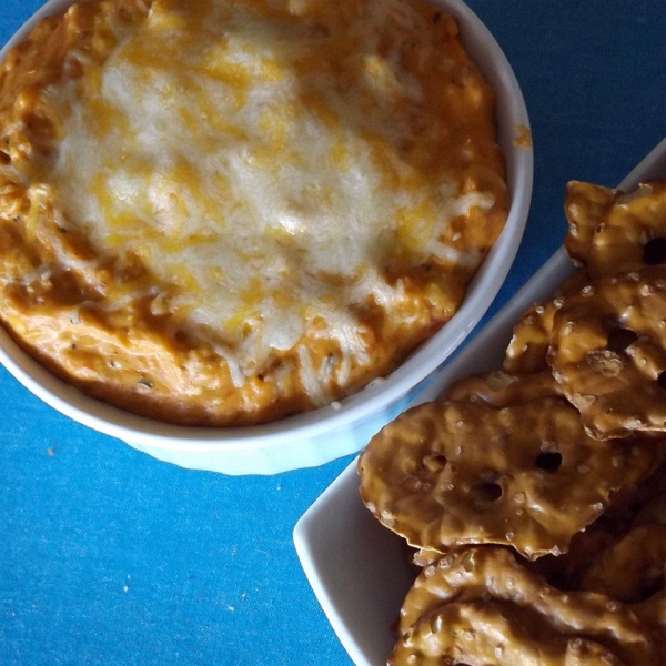 Chicken Fajita Pretzel Dip