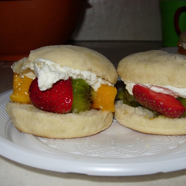 Summery Lime-Mango Shortcakes