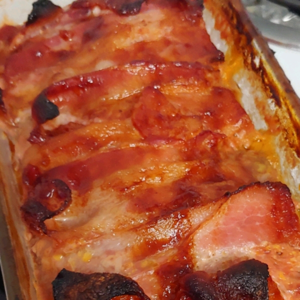 Dad's Cheesy Bacon Wrapped Meat Loaf