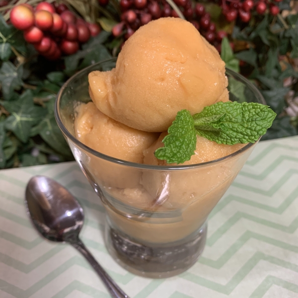 Peach and Pineapple Sorbet