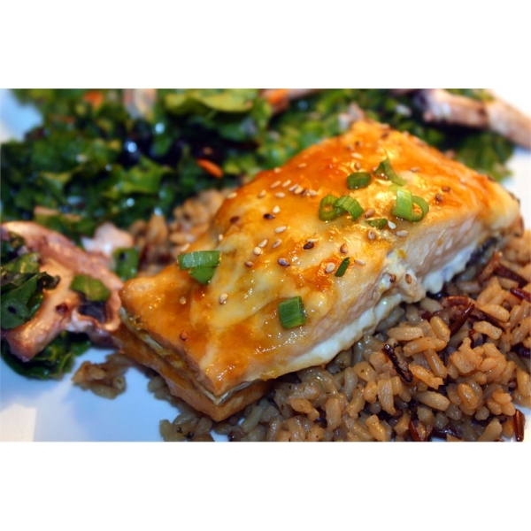 Grilled Salmon With Orange Glaze
