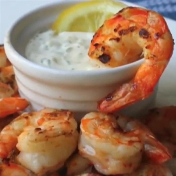 Grilled Shrimp with Lemon Aioli