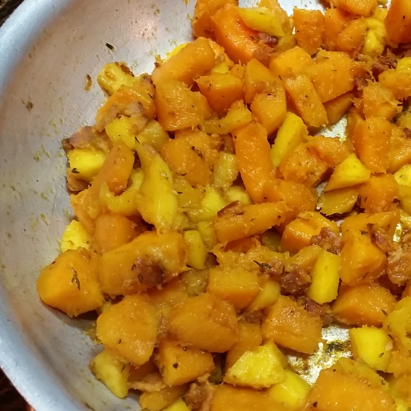 Mango-Bacon-Butternut Squash Hash