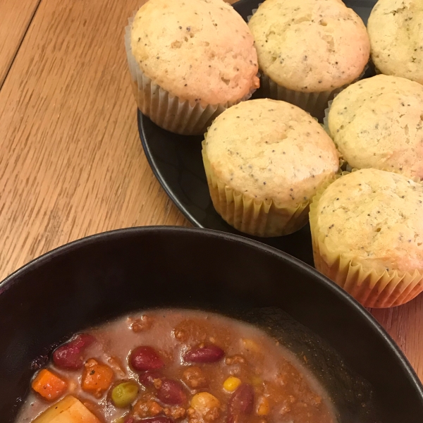 Babs' Lemon Poppy Seed Muffins