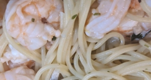 Lemony Garlic Shrimp with Pasta