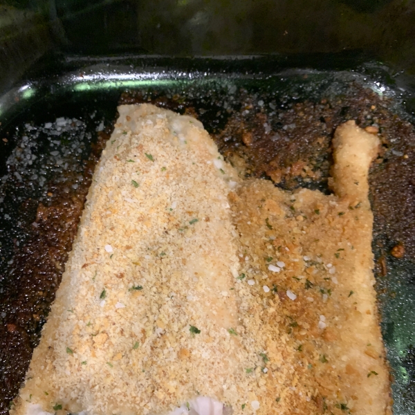 Breaded Barramundi with Veggies