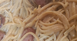 Linguine with Hillshire Farm® Smoked Sausage and Greens
