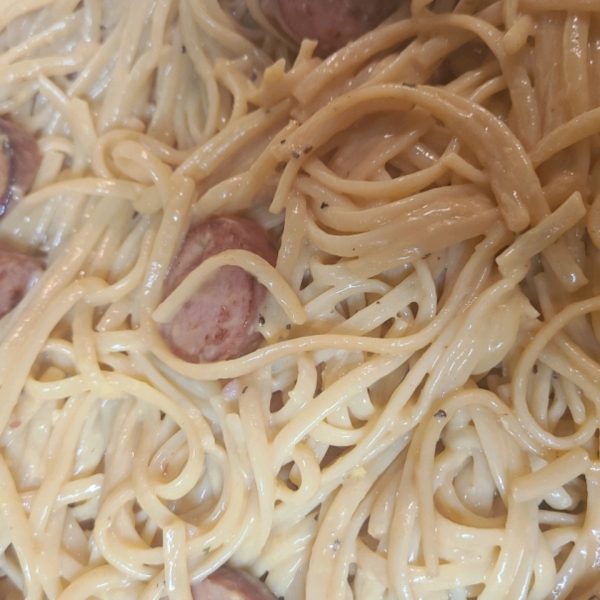 Linguine with Hillshire Farm® Smoked Sausage and Greens