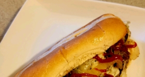 Philly Cheesesteak Sandwich with Garlic Mayo