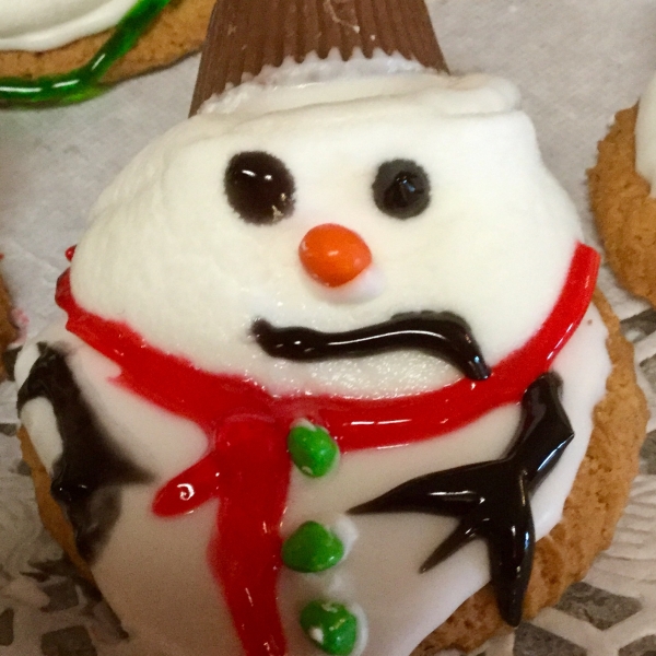 Melted Snowman Cookies