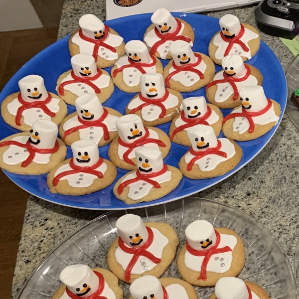 Melted Snowman Cookies