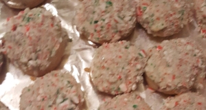 Candy Cane Snowball Cookies