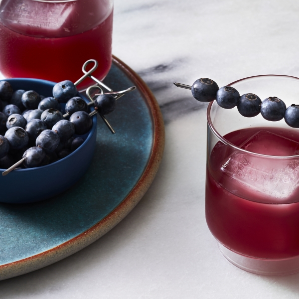 Sparkling Blueberry-Ginger Lemonade