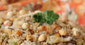Wild Rice and Roasted Peanut Holiday Dressing