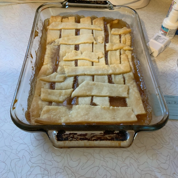 Really Quick Peach Cobbler