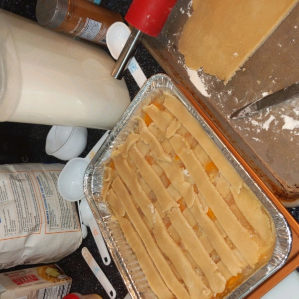 Really Quick Peach Cobbler