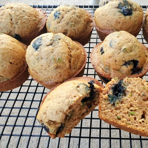 Blueberry Zucchini Muffins