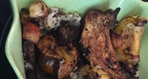 Balsamic Roasted Fennel and Acorn Squash Rice Casserole