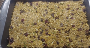 Chewy Peanut Butter Cranberry Bars