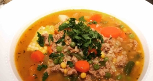 Ground Turkey and Red Potato Veggie Soup