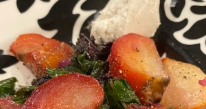 Roasted Beets and Sauteed Beet Greens