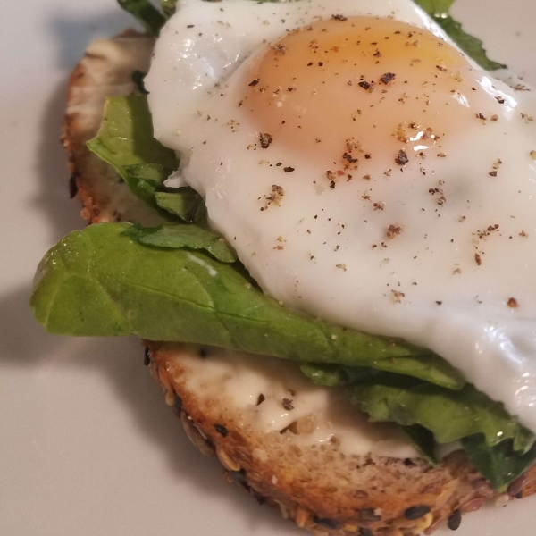 Open Faced Egg Sandwiches with Arugula Salad