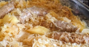 Slow Cooker Sauerkraut and Sausage