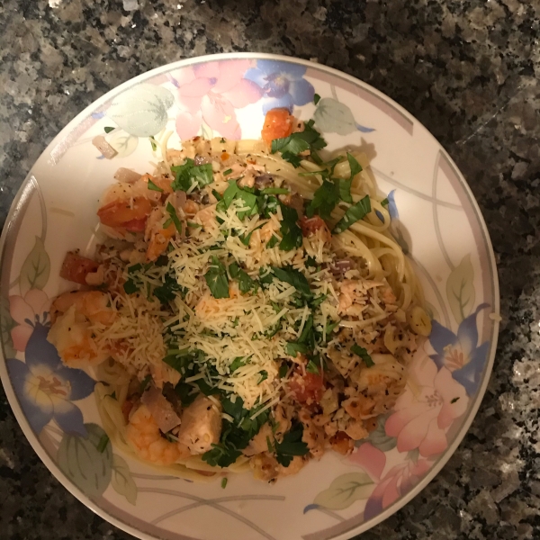 Shrimp Scampi with Linguini