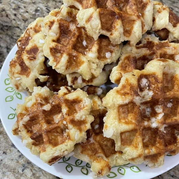Liège Belgian Waffles with Pearl Sugar