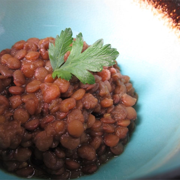 Honey Baked Lentils