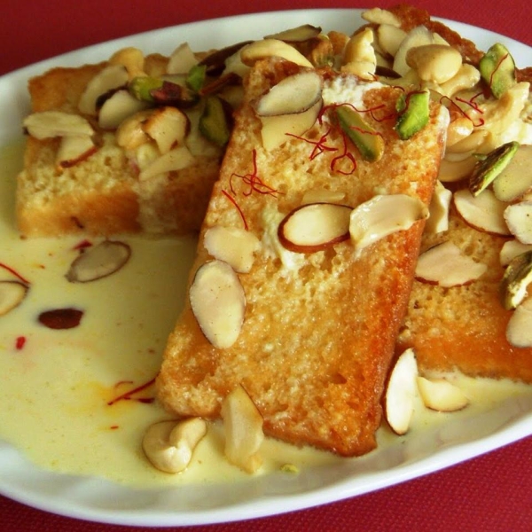 Shahi Tukra (Indian Bread Pudding)