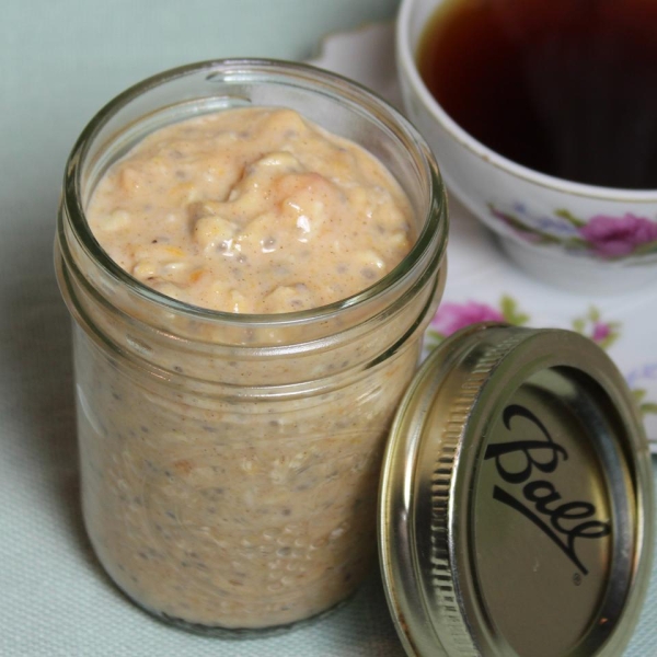 Overnight Sweet Potato Oatmeal for One