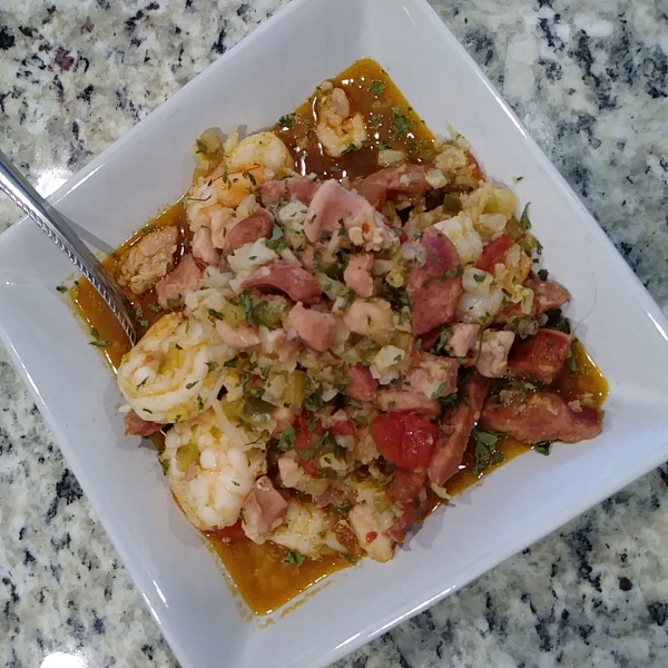 One-Pot Keto Jambalaya with Cauliflower Rice