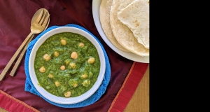North Indian Saag Chole (Chickpeas and Greens)