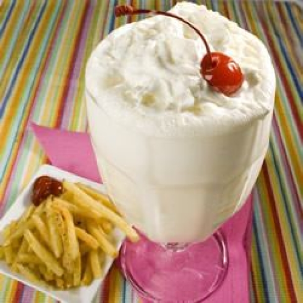 Fountain-Style Vanilla Malt Shake