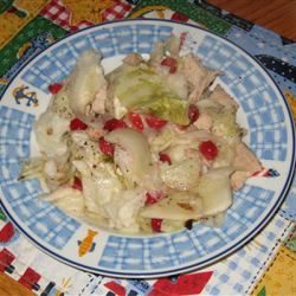Scalloped Cabbage with Fennel and Cranberries