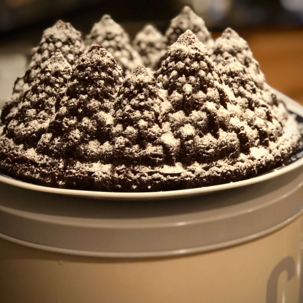Chocolate Guinness Bundt Cake with Whiskey Whipped Cream