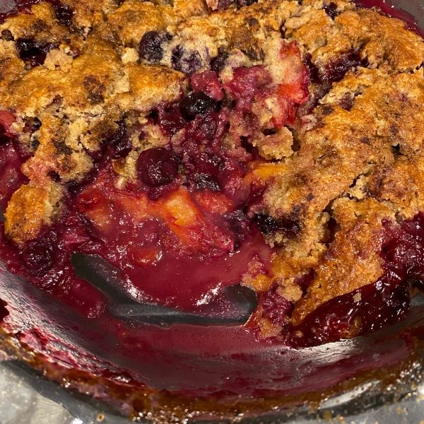 Healthier Southern Peach Cobbler