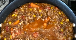 Cheesy Hamburger Stew with Rice